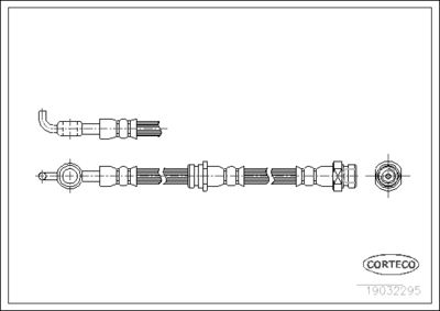 Brake Hose CORTECO 19032295