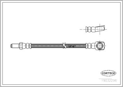 Brake Hose CORTECO 19032296