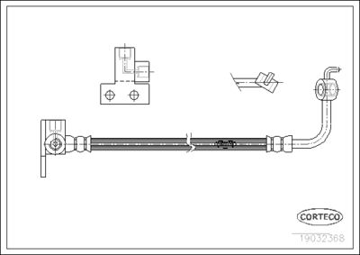 Brake Hose CORTECO 19032368