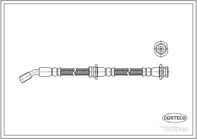 Brake Hose CORTECO 19032490