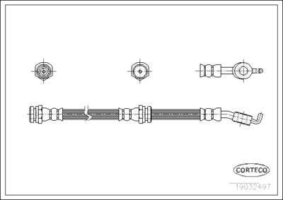 Brake Hose CORTECO 19032497