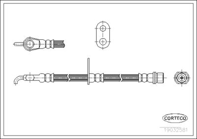 Brake Hose CORTECO 19032581