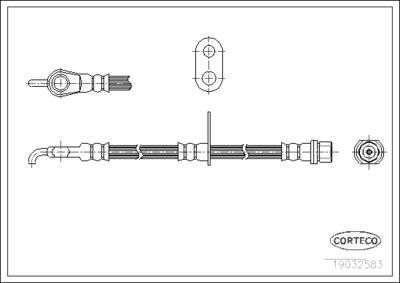 Brake Hose CORTECO 19032583