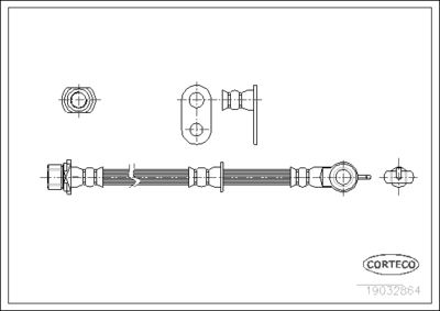 Brake Hose CORTECO 19032864