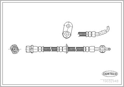 Brake Hose CORTECO 19032948