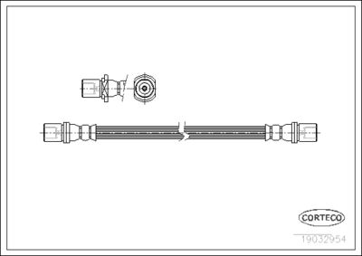 Brake Hose CORTECO 19032954