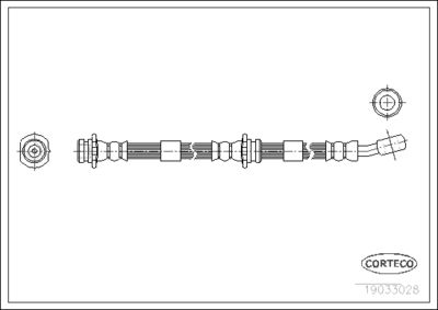 Brake Hose CORTECO 19033028