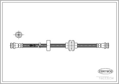 Brake Hose CORTECO 19033034