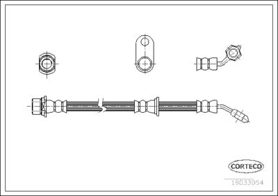 Brake Hose CORTECO 19033054