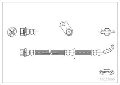 Brake Hose CORTECO 19033096