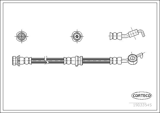 CORTECO 19033545 Brake Hose