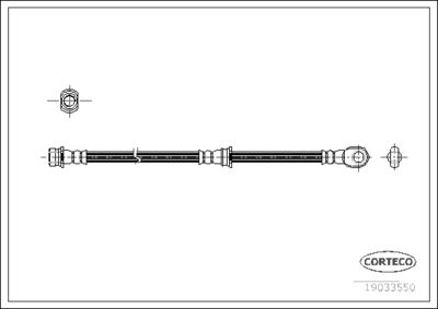 Brake Hose CORTECO 19033550