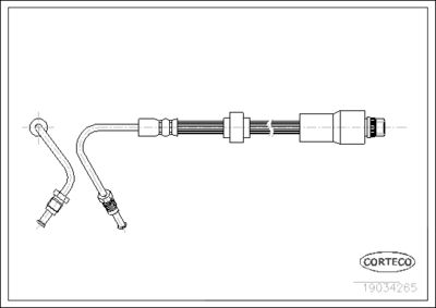 Brake Hose CORTECO 19034265