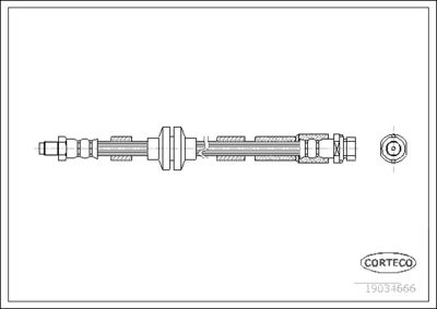 Brake Hose CORTECO 19034666