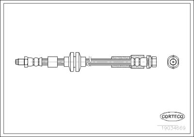 Brake Hose CORTECO 19034669