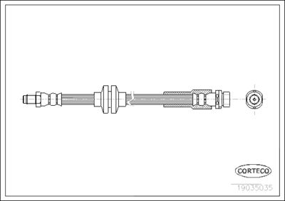 Brake Hose CORTECO 19035035