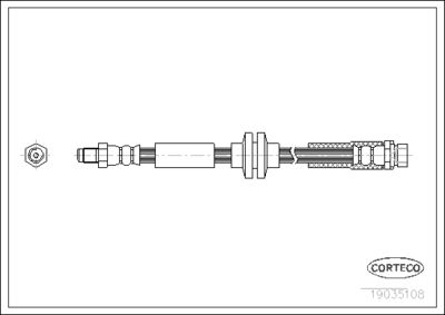 Brake Hose CORTECO 19035108