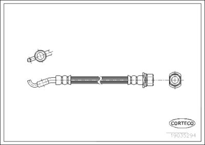 Brake Hose CORTECO 19035294