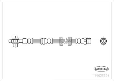 Brake Hose CORTECO 19035324