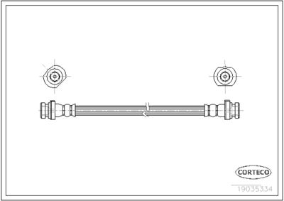 Brake Hose CORTECO 19035334