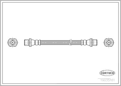 Brake Hose CORTECO 19036131