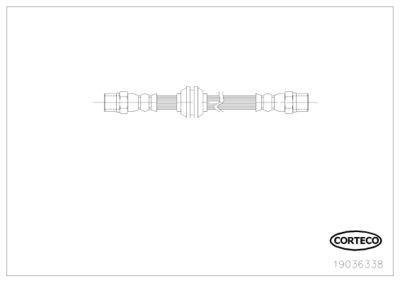 Brake Hose CORTECO 19036338