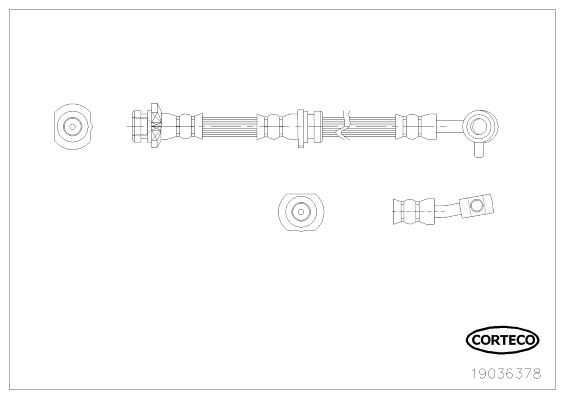 CORTECO 19036378 Brake Hose