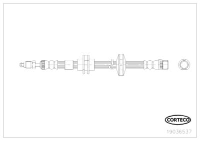 Brake Hose CORTECO 19036537