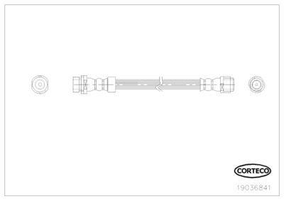 Brake Hose CORTECO 19036841