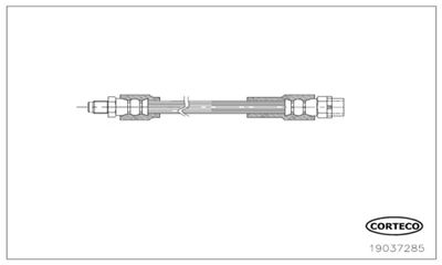 Brake Hose CORTECO 19037285