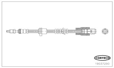 Brake Hose CORTECO 19037290