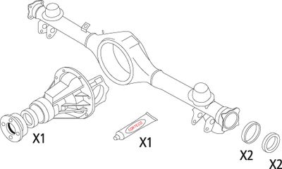 Gasket Set, differential CORTECO 19536214