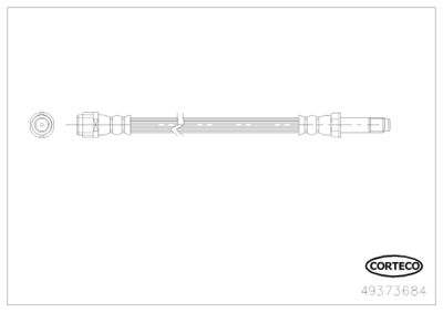 Brake Hose CORTECO 49373684