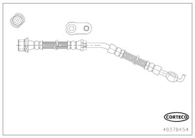 Brake Hose CORTECO 49378454