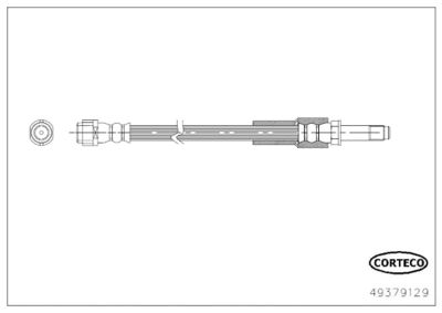 Brake Hose CORTECO 49379129