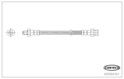 Brake Hose CORTECO 49384161