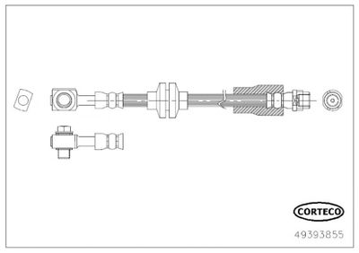 Brake Hose CORTECO 49393855