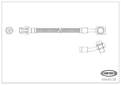 Brake Hose CORTECO 49416138