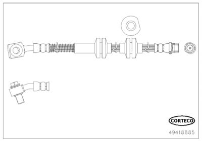 Brake Hose CORTECO 49418885