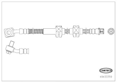 Brake Hose CORTECO 49433359