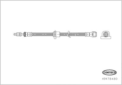 Brake Hose CORTECO 49478480