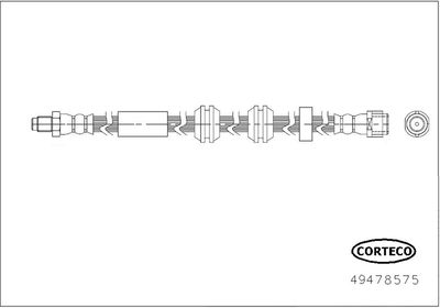 Brake Hose CORTECO 49478575