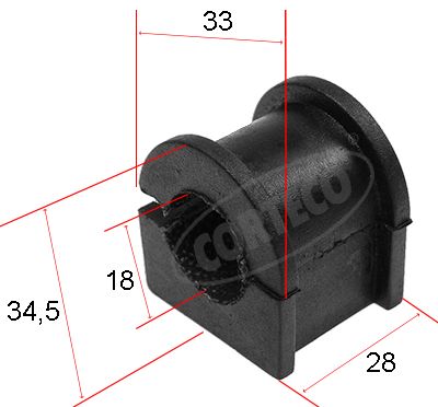 CORTECO 80000450 Mounting, stabiliser bar