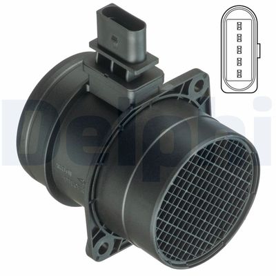 Mass Air Flow Sensor DELPHI AF10407-12B1