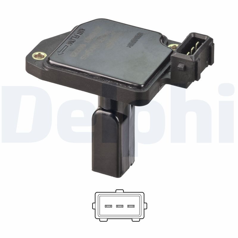 DELPHI AF10491-12B1 Mass Air Flow Sensor