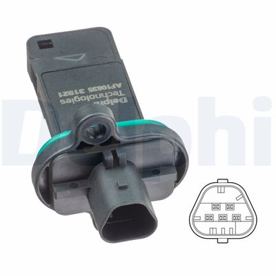 Mass Air Flow Sensor DELPHI AF10635-12B1