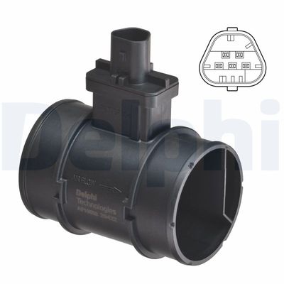 Mass Air Flow Sensor DELPHI AF10650-12B1