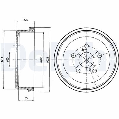 Brake Drum DELPHI BF341