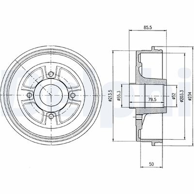 Brake Drum DELPHI BF372