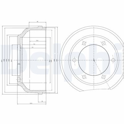 Brake Drum DELPHI BF467